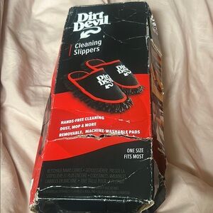 Dirt Devil Red Cleaning Slippers-new